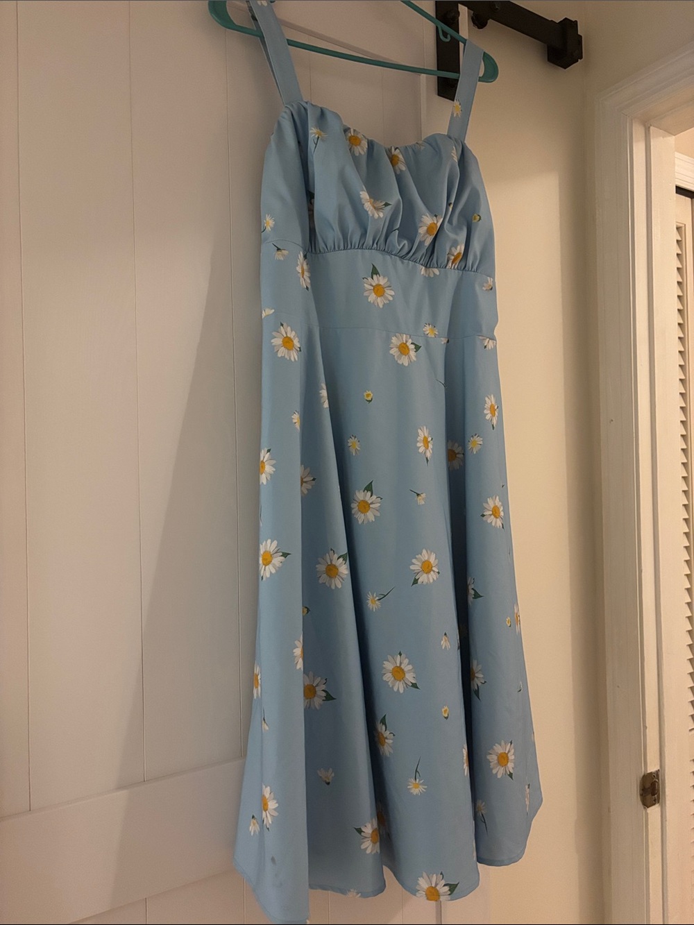 Light Blue Daisy Print Sundress